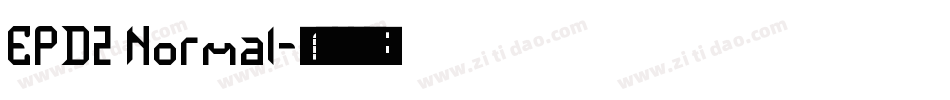 EPD2 Normal字体转换